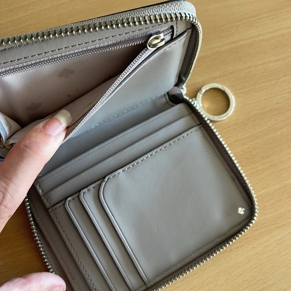 Kate Spade Pebbled Leather Wallet with Keychain